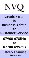NVQ in Business Admin or Customer Service
